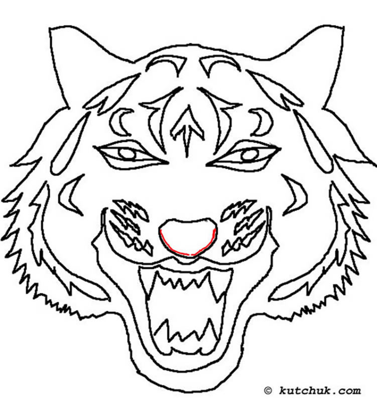 Dibujo para colorear: Tigre (Animales) #13690 - Dibujos para Colorear e Imprimir Gratis