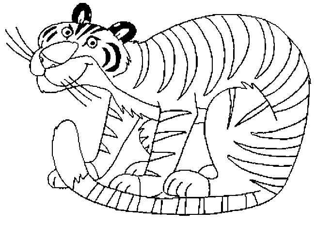 Dibujo para colorear: Tigre (Animales) #13765 - Dibujos para Colorear e Imprimir Gratis