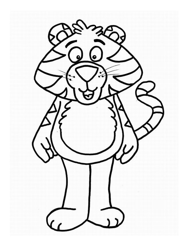 Dibujo para colorear: Tigre (Animales) #13776 - Dibujos para Colorear e Imprimir Gratis