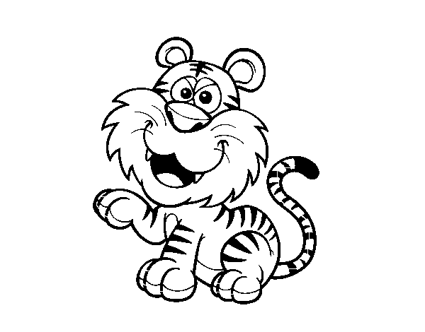 Dibujo para colorear: Tigre (Animales) #13783 - Dibujos para Colorear e Imprimir Gratis