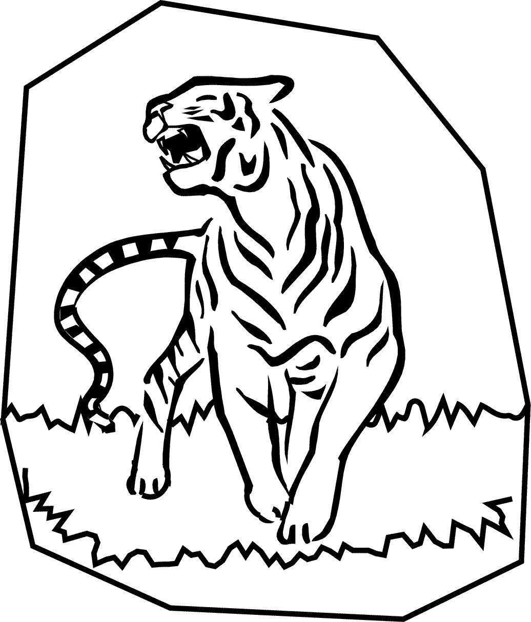 Dibujo para colorear: Tigre (Animales) #13785 - Dibujos para Colorear e Imprimir Gratis