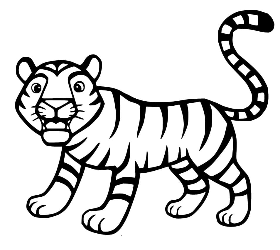 Dibujo gratuito Tigre #174900 de la coleccion Animales para imprimir