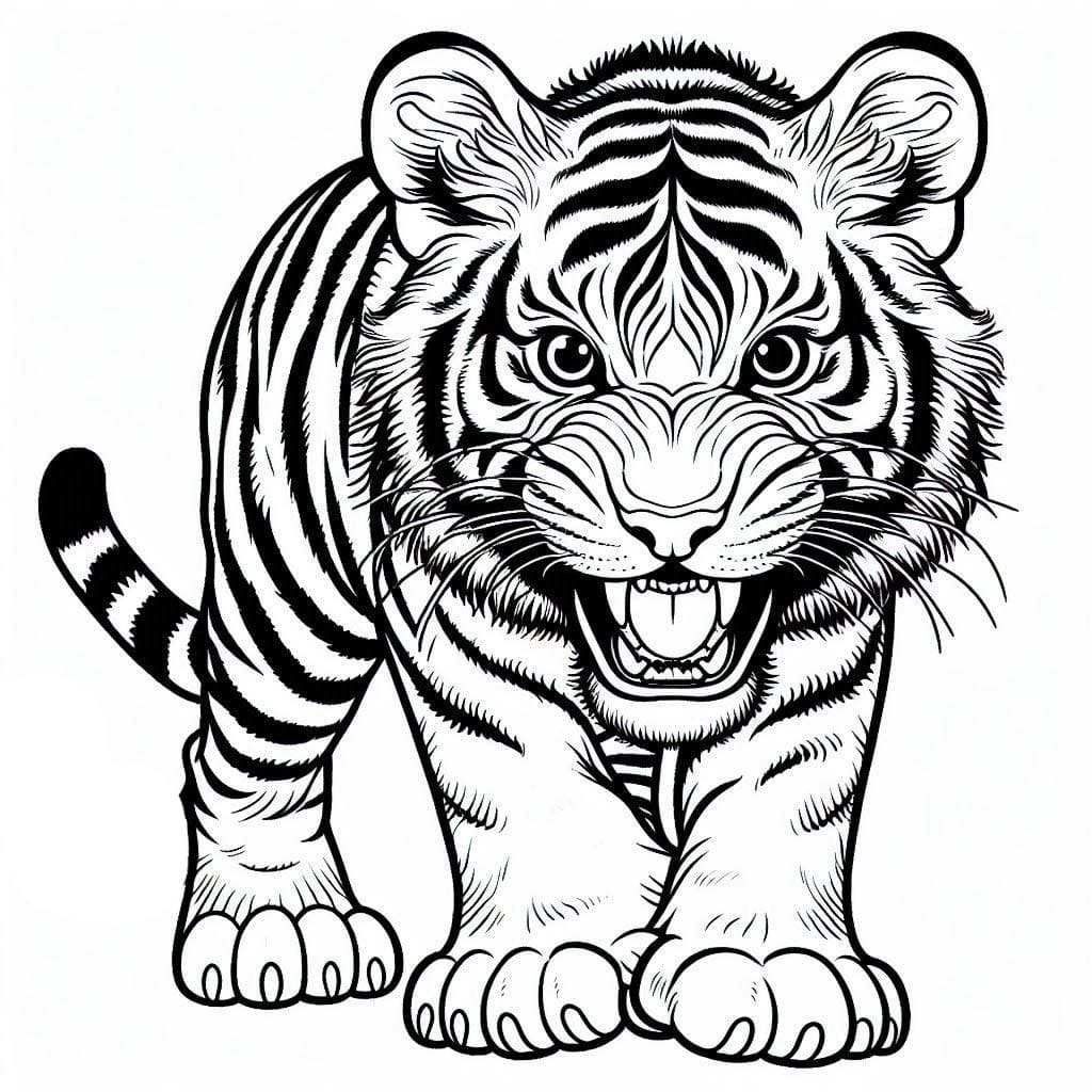 Dibujo gratuito Tigre #216770 de la coleccion Animales para imprimir Dibujo gratuito Tigre #216770 de la coleccion Animales para imprimir