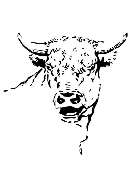 Dibujo gratuito Toro #13821 de la coleccion Animales para imprimir