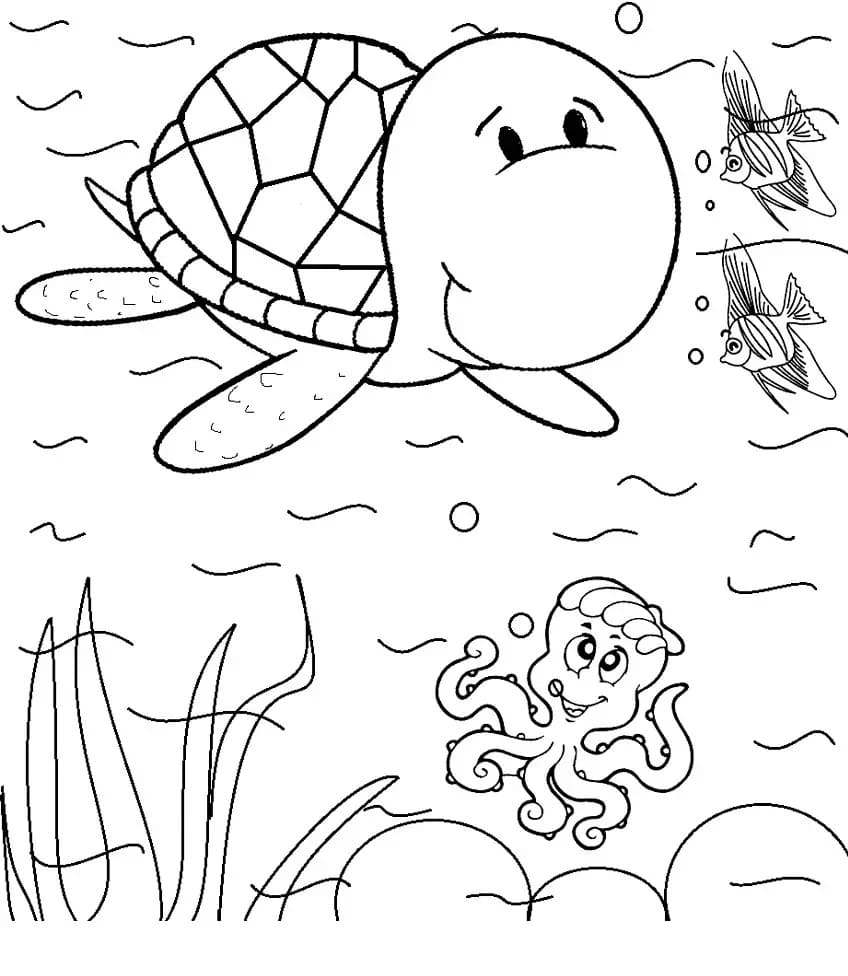 Dibujo gratuito Tortuga #180105 de la coleccion Animales para imprimir