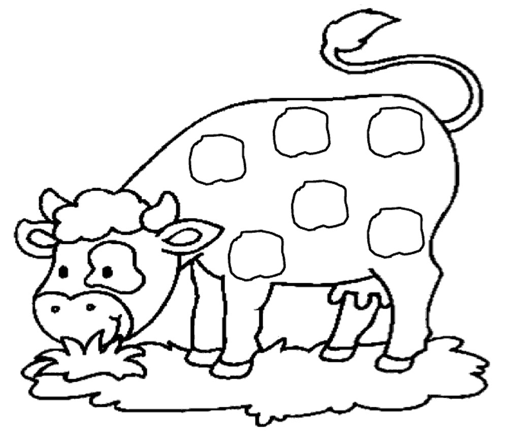 Dibujo para colorear: Vaca (Animales) #13193 - Dibujos para Colorear e Imprimir Gratis