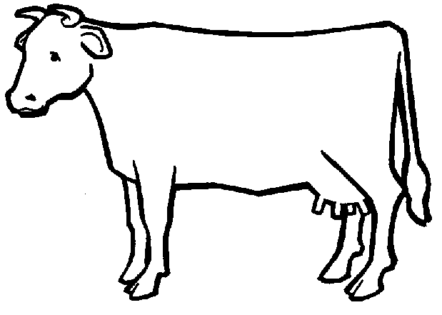 Dibujo para colorear: Vaca (Animales) #13198 - Dibujos para Colorear e Imprimir Gratis