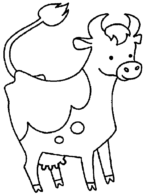 Dibujo para colorear: Vaca (Animales) #13213 - Dibujos para Colorear e Imprimir Gratis