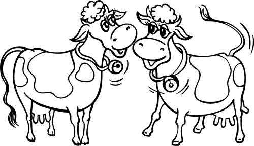 Dibujo para colorear: Vaca (Animales) #13222 - Dibujos para Colorear e Imprimir Gratis