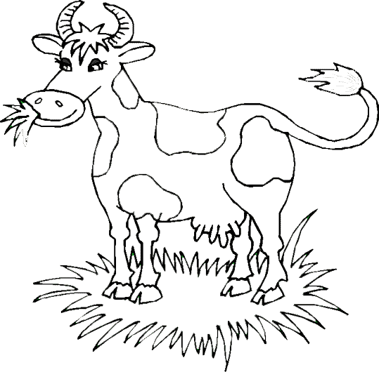 Dibujo para colorear: Vaca (Animales) #13233 - Dibujos para Colorear e Imprimir Gratis