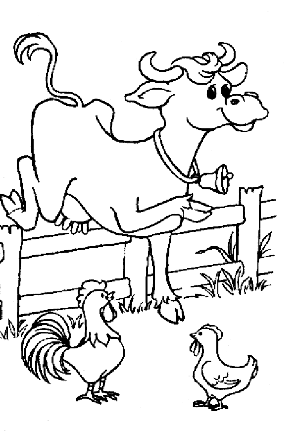 Dibujo para colorear: Vaca (Animales) #13235 - Dibujos para Colorear e Imprimir Gratis