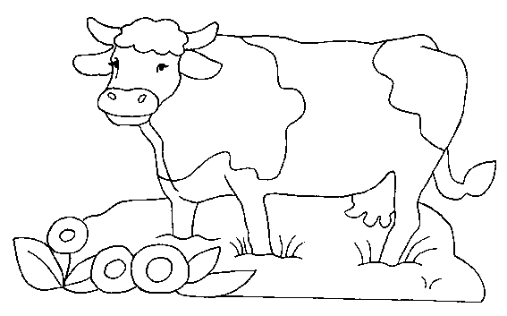 Dibujo para colorear: Vaca (Animales) #13252 - Dibujos para Colorear e Imprimir Gratis