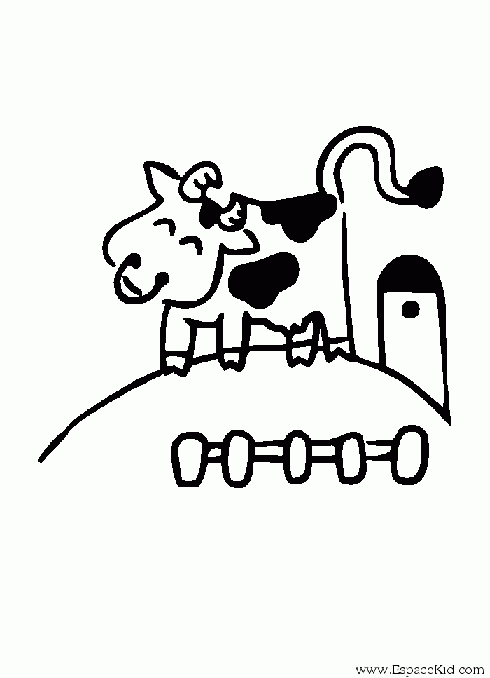 Dibujo para colorear: Vaca (Animales) #13268 - Dibujos para Colorear e Imprimir Gratis