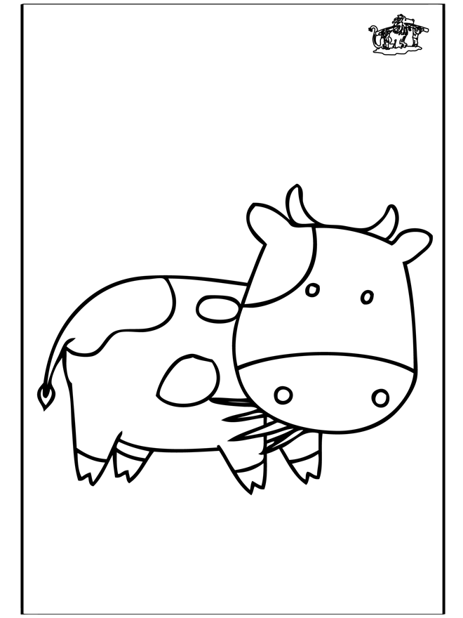 Dibujo para colorear: Vaca (Animales) #13278 - Dibujos para Colorear e Imprimir Gratis