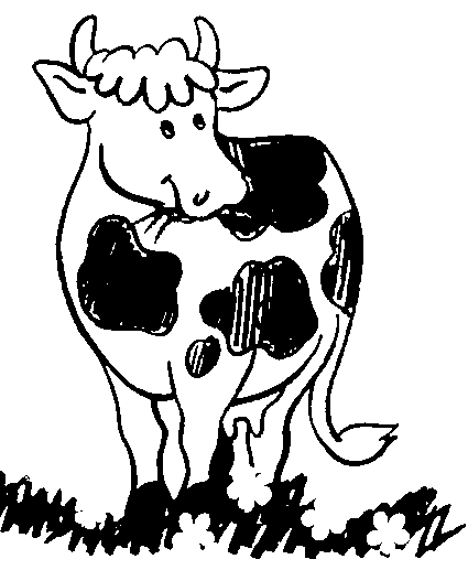 Dibujo para colorear: Vaca (Animales) #13289 - Dibujos para Colorear e Imprimir Gratis