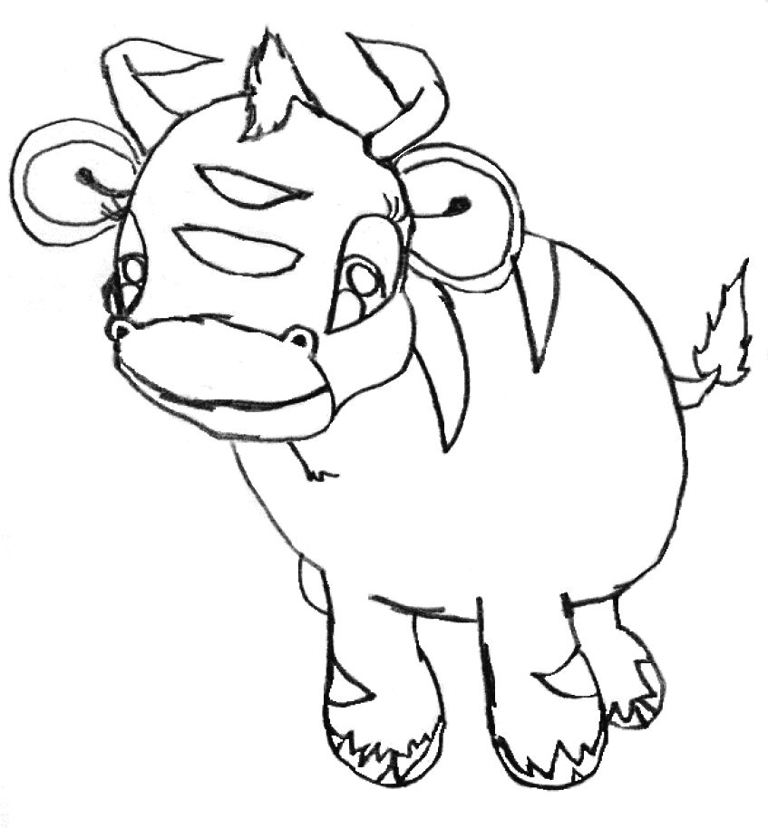 Dibujo para colorear: Vaca (Animales) #13348 - Dibujos para Colorear e Imprimir Gratis