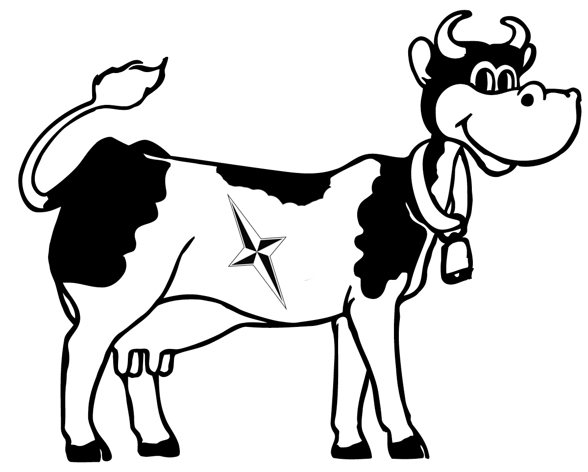 Dibujo para colorear: Vaca (Animales) #13354 - Dibujos para Colorear e Imprimir Gratis