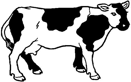 Dibujo para colorear: Vaca (Animales) #13355 - Dibujos para Colorear e Imprimir Gratis