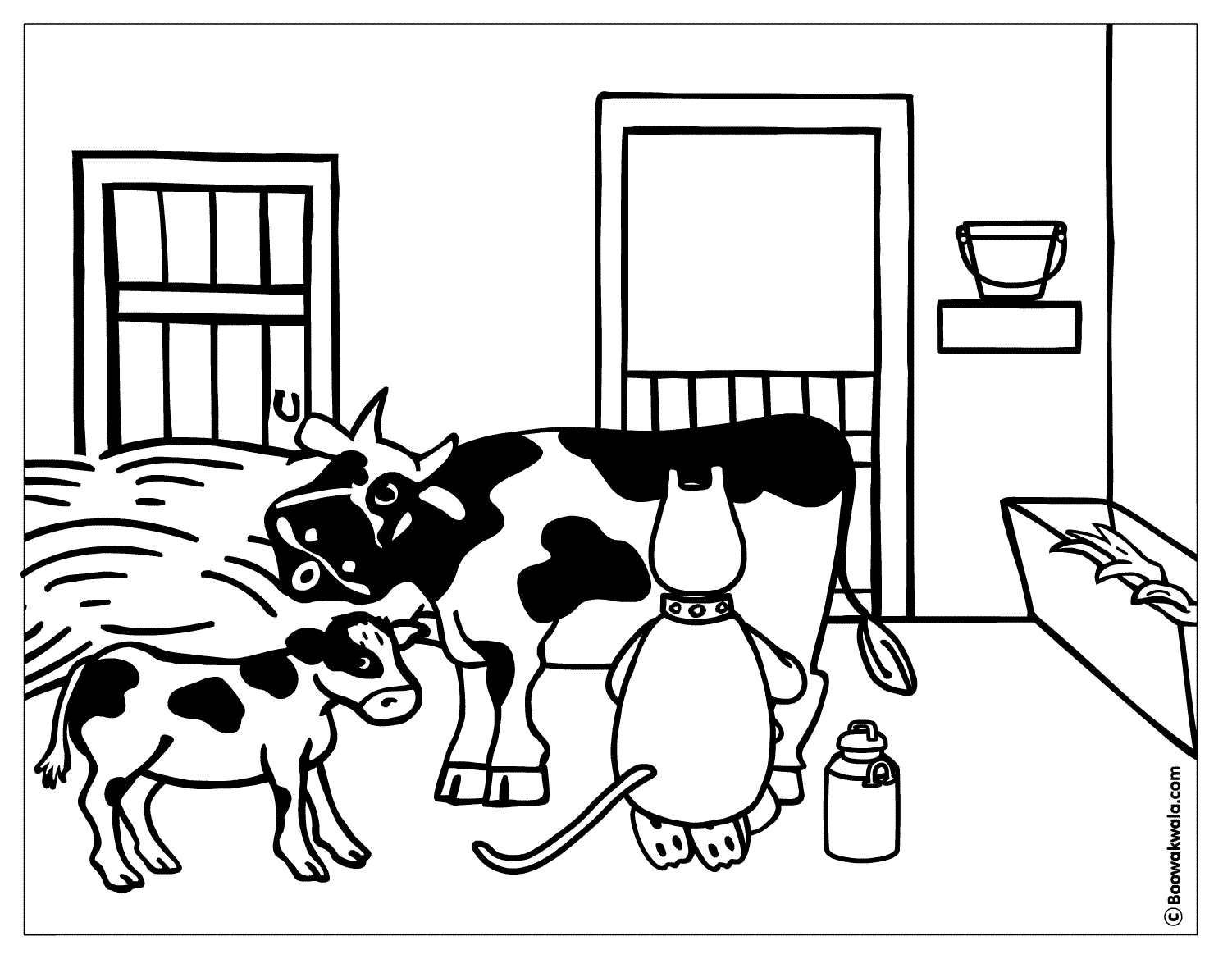 Dibujo para colorear: Vaca (Animales) #13357 - Dibujos para Colorear e Imprimir Gratis