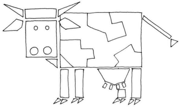 Dibujo para colorear: Vaca (Animales) #13362 - Dibujos para Colorear e Imprimir Gratis