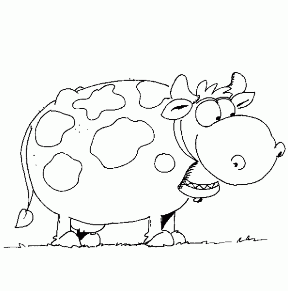 Dibujo para colorear: Vaca (Animales) #13383 - Dibujos para Colorear e Imprimir Gratis