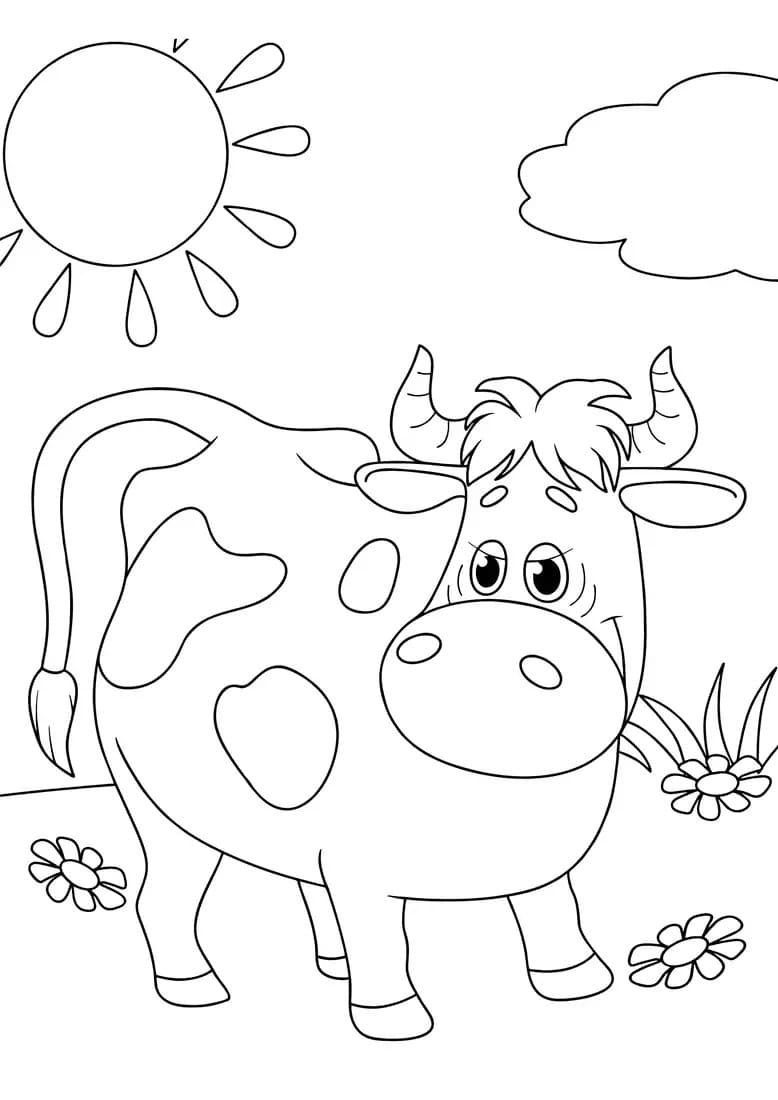 Dibujo gratuito Vaca #178318 de la coleccion Animales para imprimir