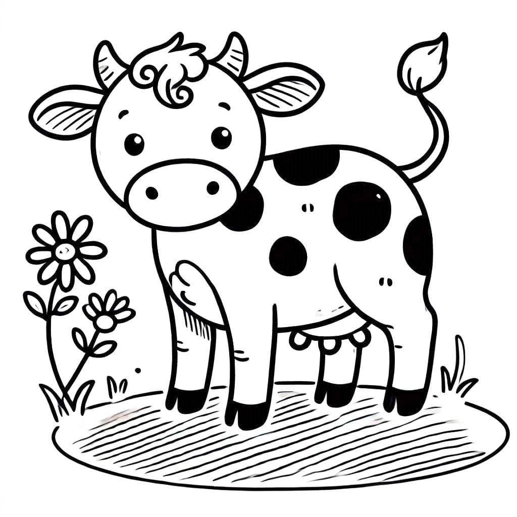 Dibujo gratuito Vaca #217649 de la coleccion Animales para imprimir
