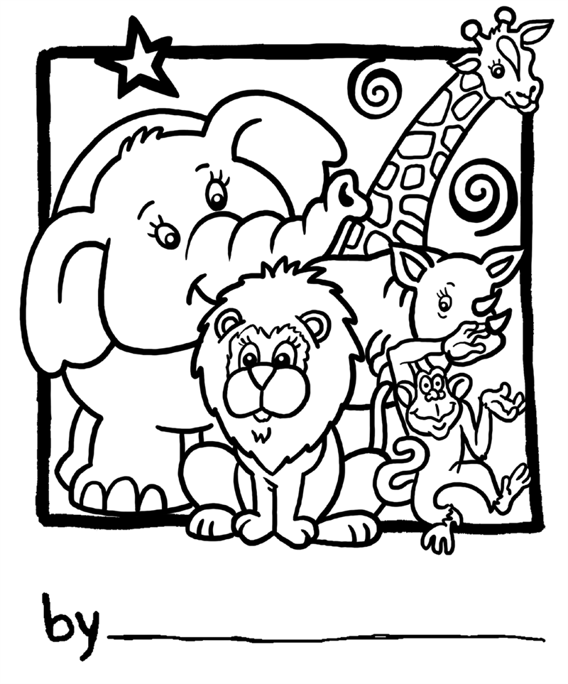  Dibujos de Zoo (Animales) para colorear y pintar – Páginas para imprimir