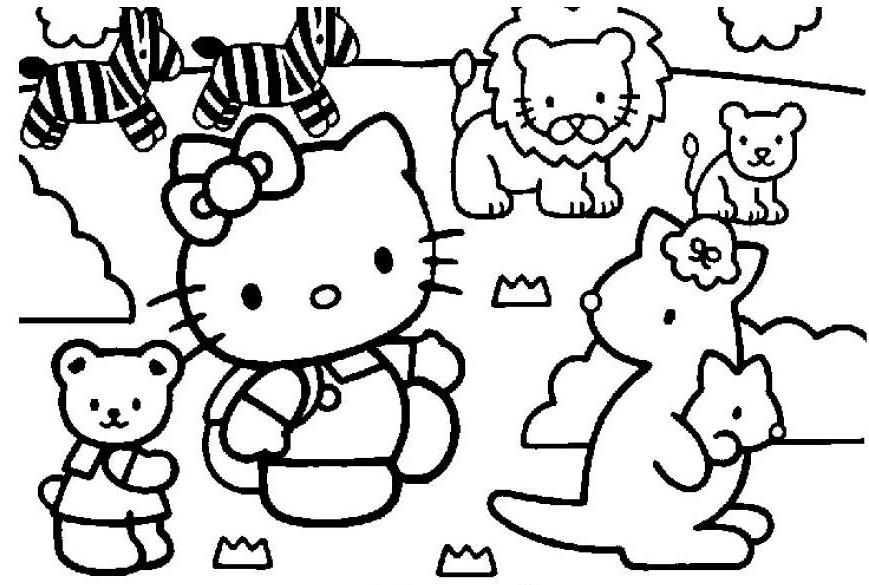 Dibujo para colorear: Zoo (Animales) #12815 - Dibujos para Colorear e Imprimir Gratis