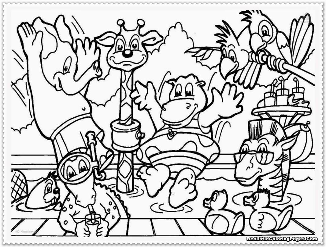 Dibujo para colorear: Zoológico (Animales) #12643 - Dibujos para Colorear e Imprimir Gratis
