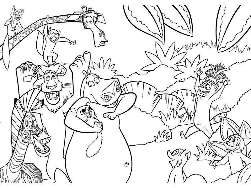 Dibujo para colorear: Zoológico (Animales) #12676 - Dibujos para Colorear e Imprimir Gratis
