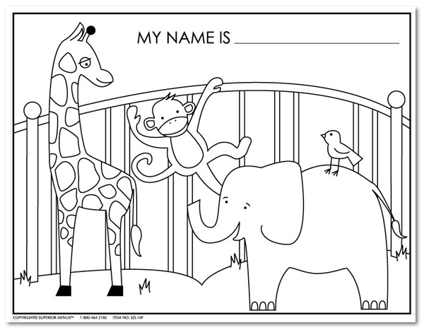Dibujo para colorear: Zoológico (Animales) #12746 - Dibujos para Colorear e Imprimir Gratis