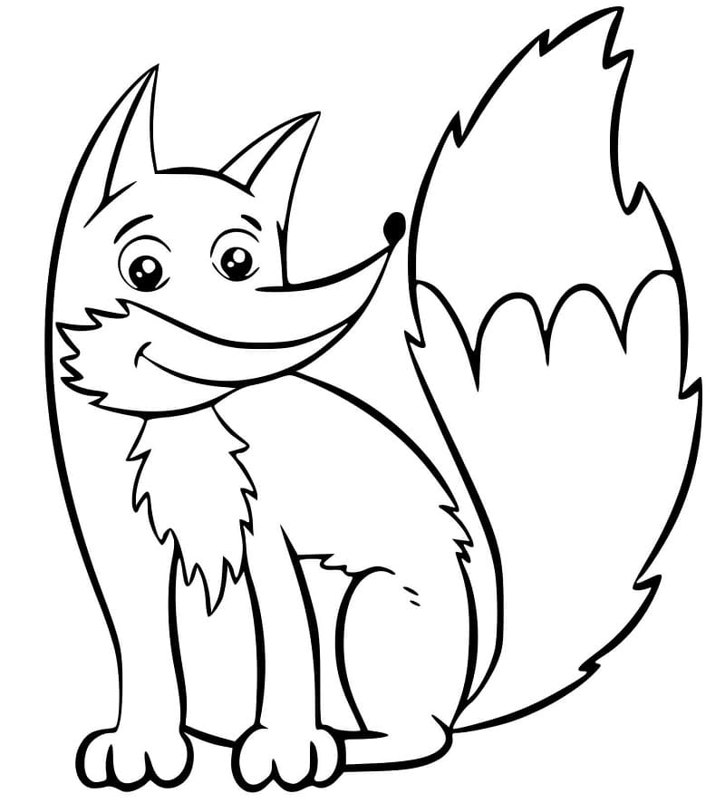 Dibujo gratuito Zorro #179484 de la coleccion Animales para imprimir