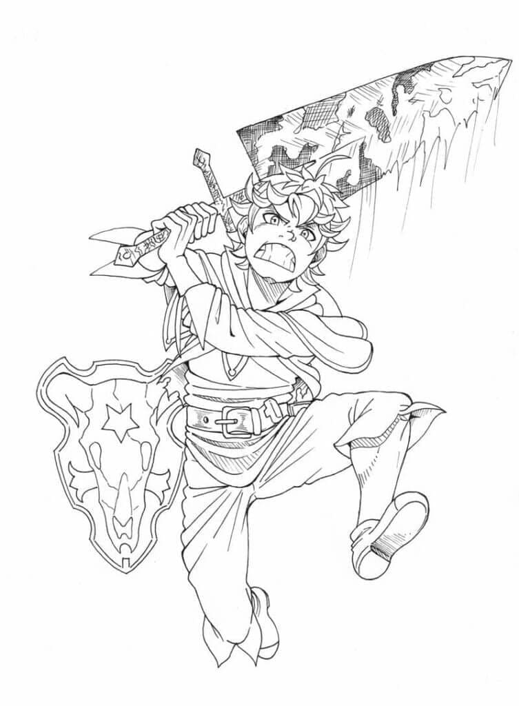 Dibujo para colorear: Black Clover (Anime y Manga) #208022 - Dibujos para Colorear e Imprimir Gratis