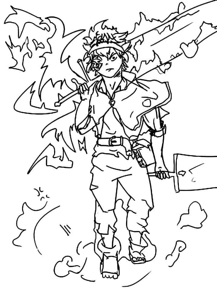 Dibujo gratuito Black Clover #208024 de la coleccion Anime y Manga para imprimir