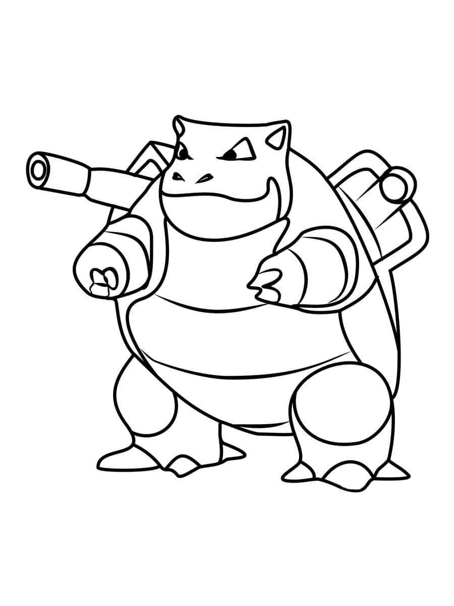 Dibujo gratuito Blastoise #181626 de la coleccion Anime y Manga para imprimir