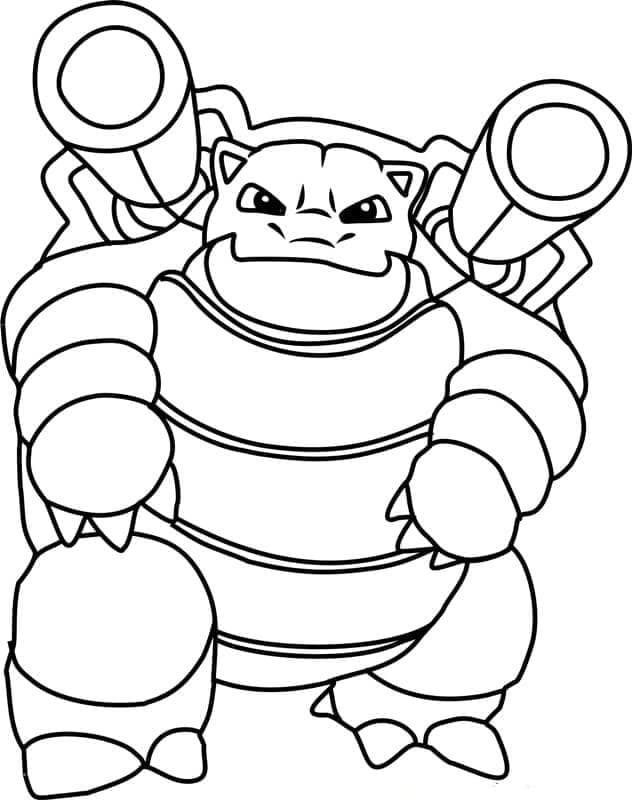 Dibujo gratuito Blastoise #181629 de la coleccion Anime y Manga para imprimir