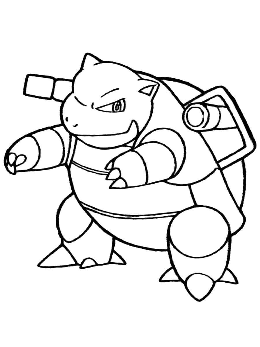 Dibujo gratuito Blastoise #181631 de la coleccion Anime y Manga para imprimir