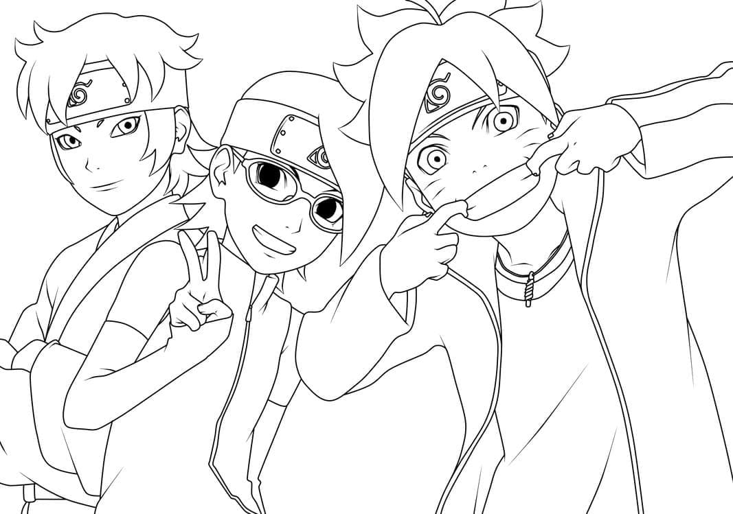 Dibujo gratuito Boruto #176107 de la coleccion Anime y Manga para imprimir