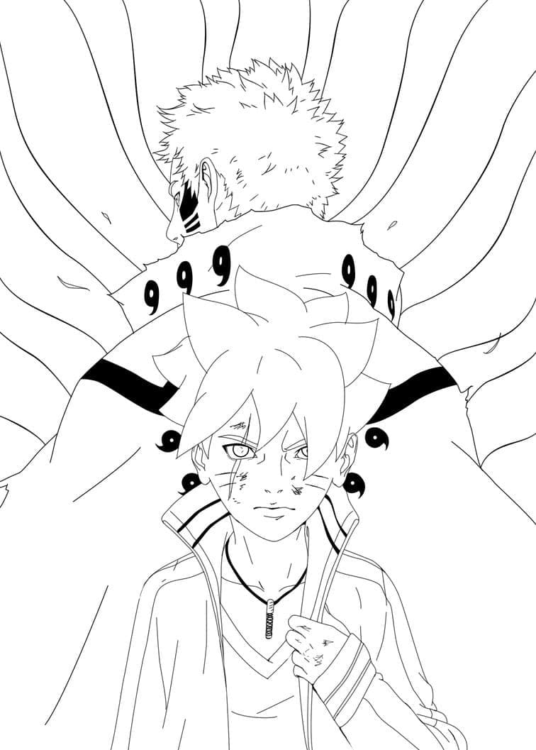 Dibujo gratuito Boruto #176109 de la coleccion Anime y Manga para imprimir
