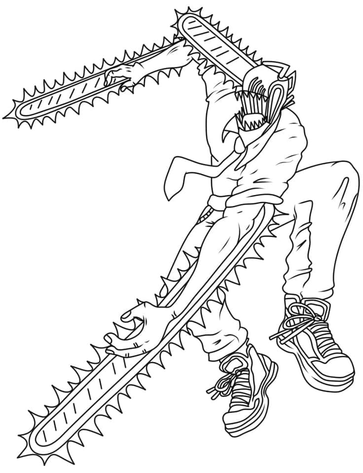 Dibujo gratuito Chainsaw Man #182863 de la coleccion Anime y Manga para imprimir