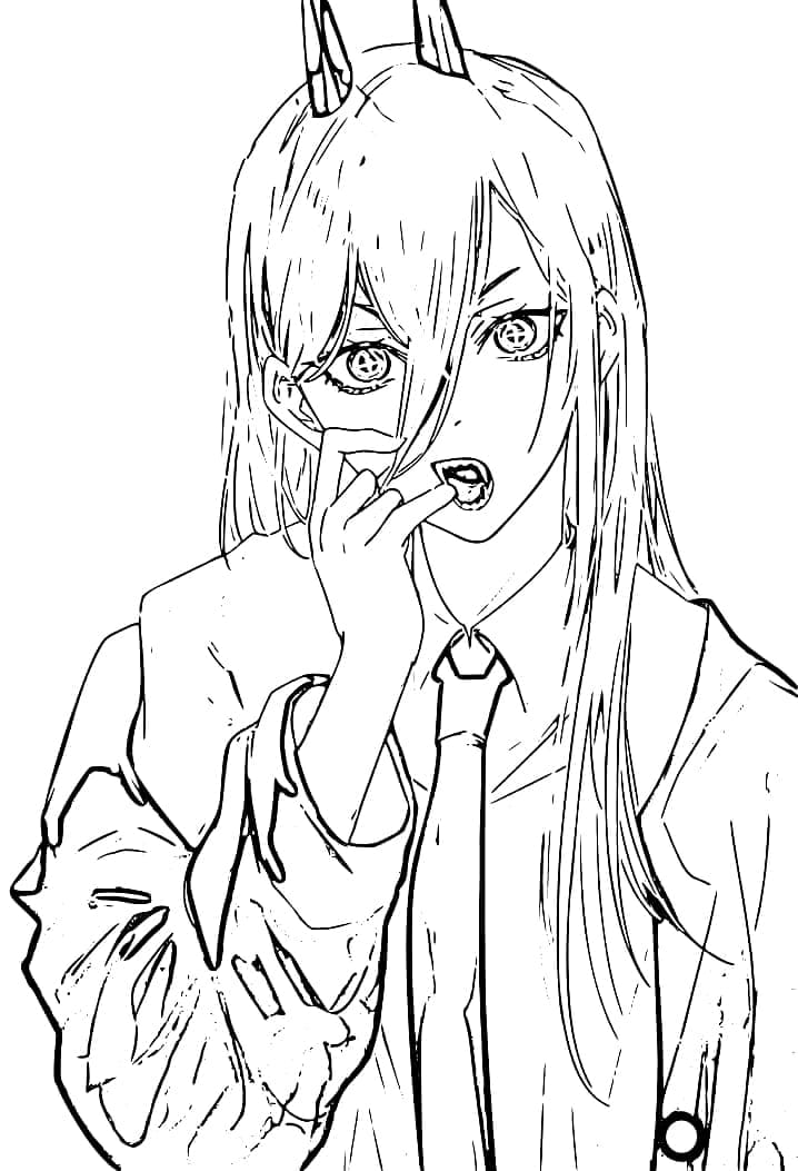 Dibujo gratuito Chainsaw Man #182874 de la coleccion Anime y Manga para imprimir