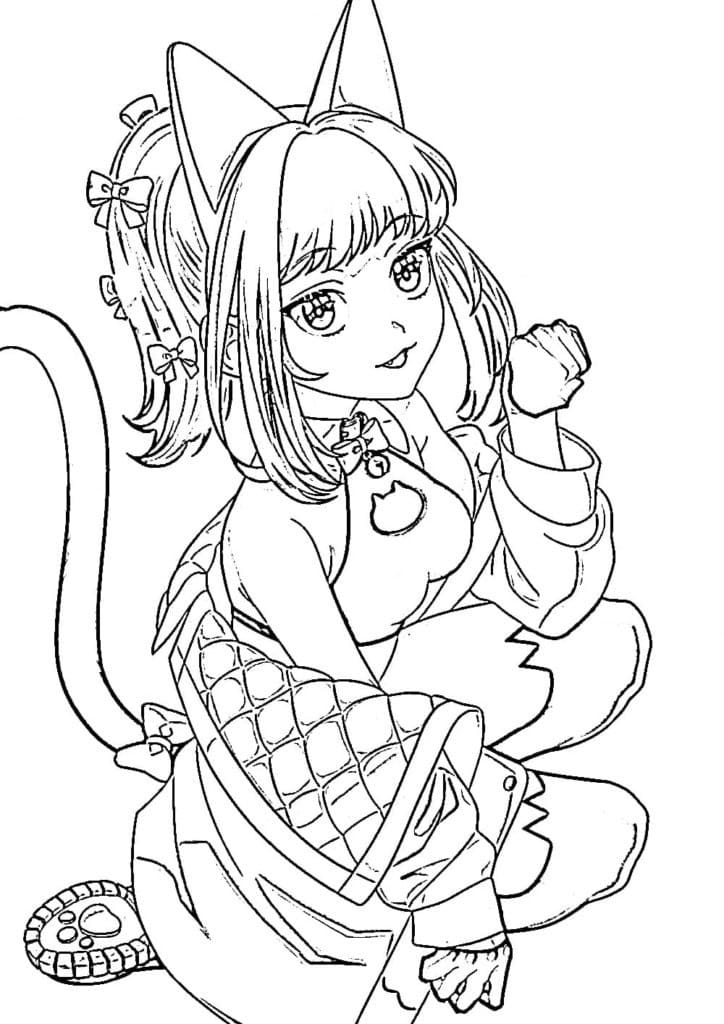 Dibujo gratuito Chica Manga #190630 de la coleccion Anime y Manga para imprimir