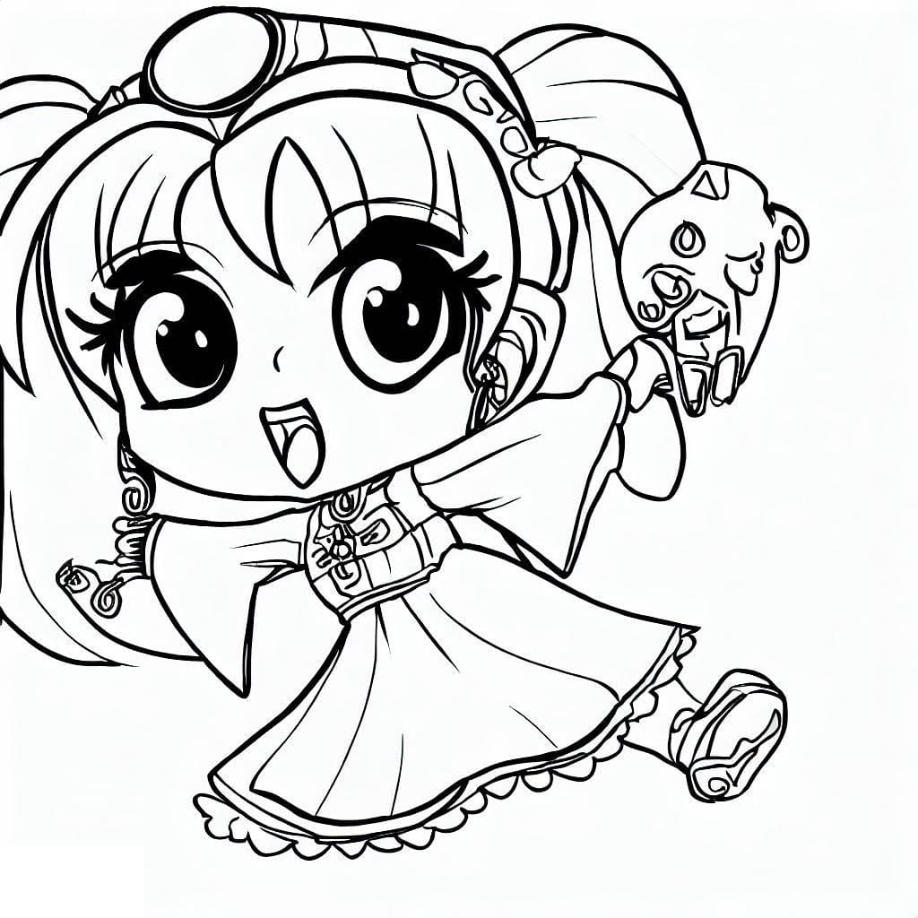 Dibujo gratuito Chica Manga #190646 de la coleccion Anime y Manga para imprimir