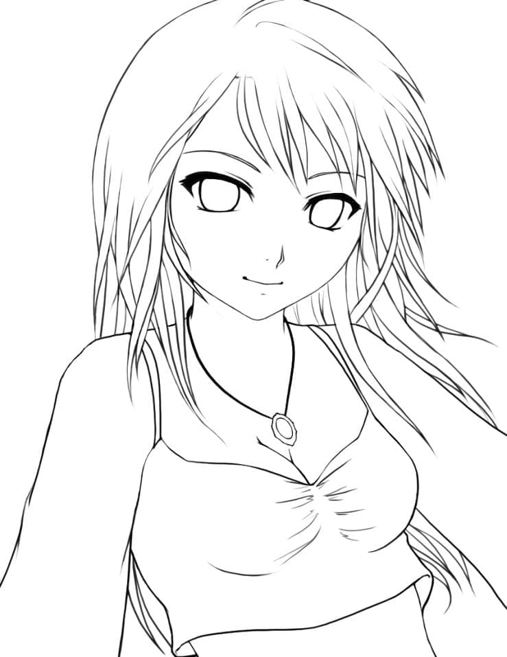 Dibujo gratuito Chica Manga #190658 de la coleccion Anime y Manga para imprimir