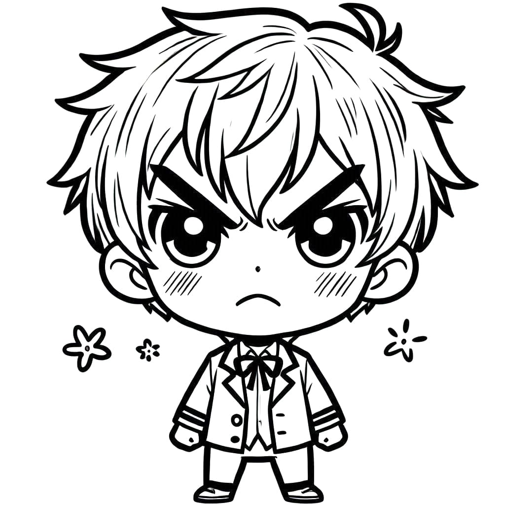 Dibujo gratuito Chico Manga #217944 de la coleccion Anime y Manga para imprimir