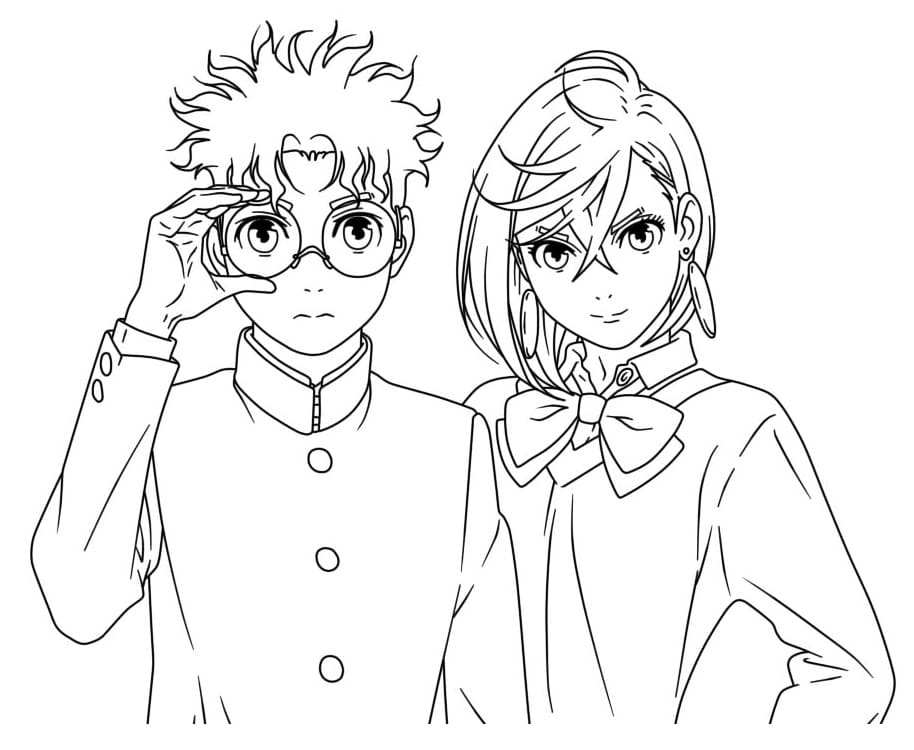Dibujo para colorear: Dandadan (Anime y Manga) #217996 - Dibujos para Colorear e Imprimir Gratis