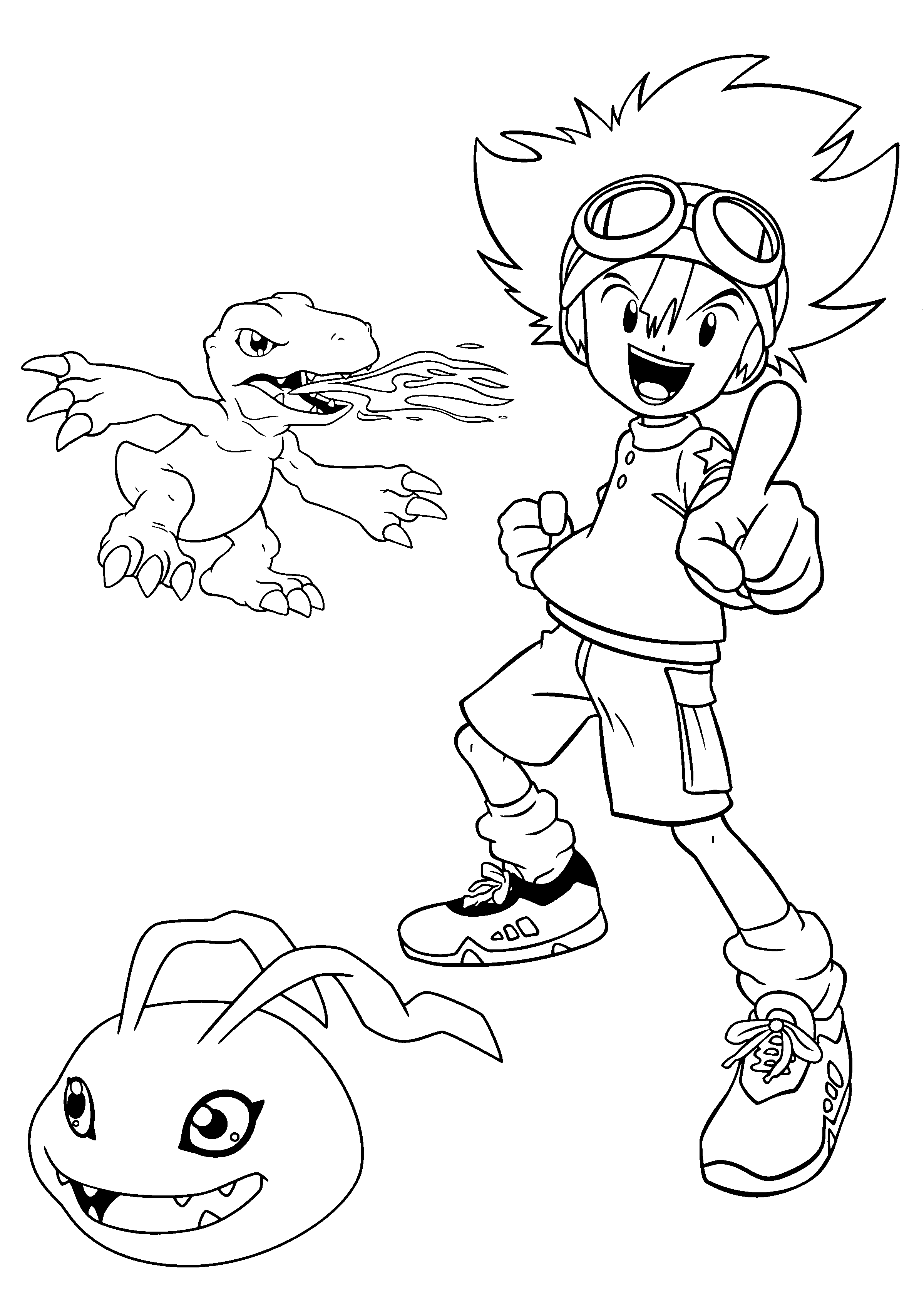 Dibujo gratuito Digimon #51625 de la coleccion Anime y Manga para imprimir