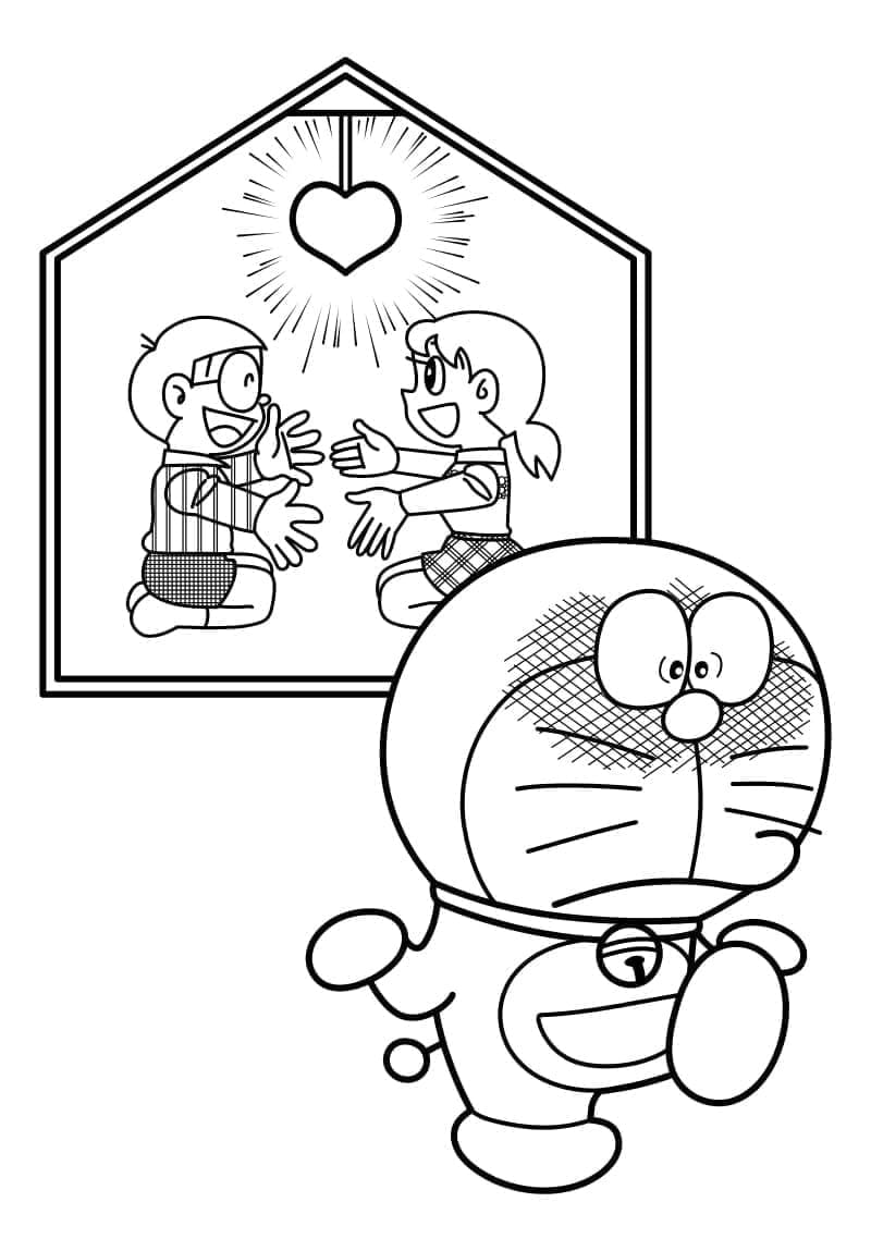 Dibujo gratuito Doraemon #208723 de la coleccion Anime y Manga para imprimir