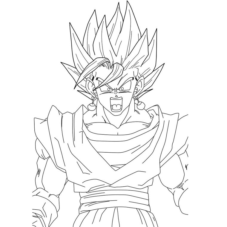 Dibujo para colorear: Dragon Ball Z (Anime y Manga) #38618 - Dibujos para Colorear e Imprimir Gratis